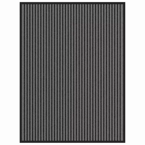 Ajtószőnyeg Fekete és Szürke 80 x 120 cm Polipropilén, PVC