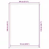  Ajtószőnyeg Fekete és Szürke 80 x 120 cm Polipropilén, PVC