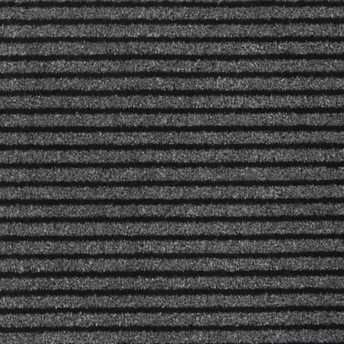  lábtörlő csíkos fekete és szürke 115x300 cm