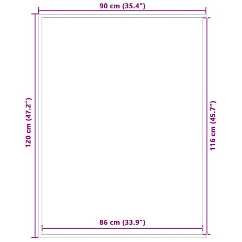  lábtörlő barna 90x120 cm