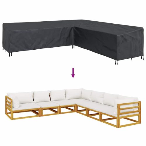  Kültéri bútorhuzat Fekete 300 x 300 x 80 cm 210D Oxford Szövet