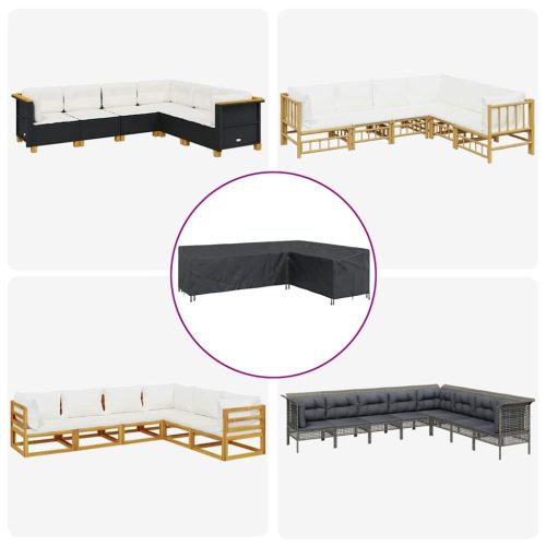  Kültéri bútor takaró Fekete 286 x 222 x 80 cm 420D szövet
