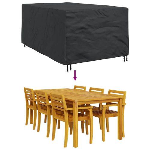  Kültéri bútorhuzat Fekete 143 x 225 x 90 cm 600D