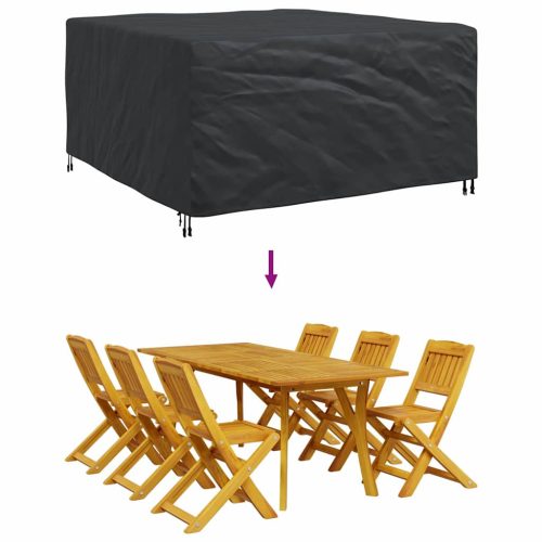  Kültéri bútorhuzat Fekete 180 x 190 x 85 cm 420D