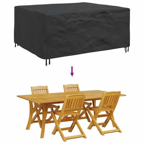  Kültéri bútorhuzat Fekete 200 x 160 x 70 cm 420D