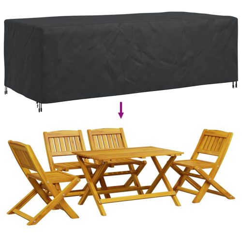  Kültéri bútorhuzat Fekete 300 x 140 x 90 cm 420D