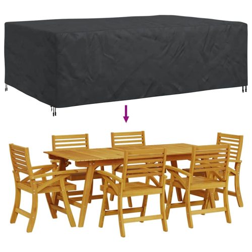  Kültéri bútorhuzat Fekete 300 x 200 x 90 cm 420D