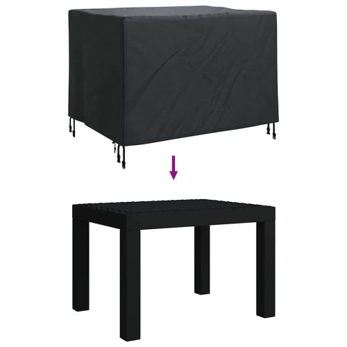  Kültéri bútorhuzat Fekete 110 x 84 x 70 cm 600D Oxford Szövet
