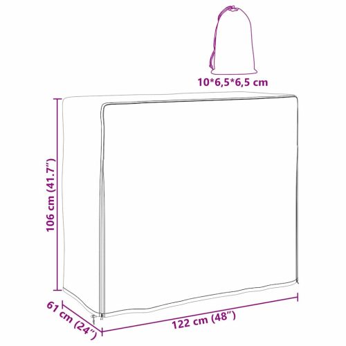  Kültéri bútor takaró Fekete 122 x 61 x 106 cm 210D szövet