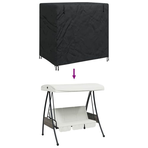  Kültéri bútor takaró Fekete 175 x 125 x 160 cm 600D szövet