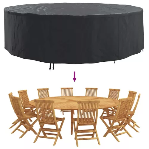  Kültéri bútorhuzat Fekete 320 x 320 x 71 cm 420D szövet