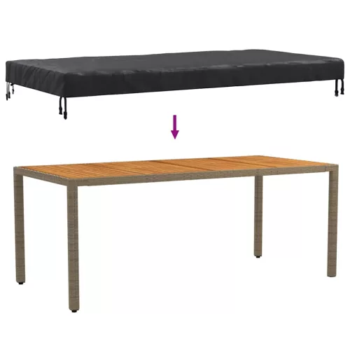  Kültéri bútorhuzat 202 x 92 x 15 cm 420D Oxford Szövet