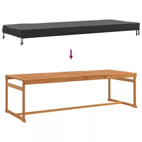  Kültéri bútorhuzat 242 x 102 x 15 cm 420D Oxford Szövet