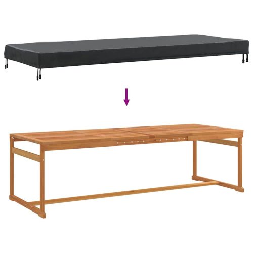  Kültéri bútorhuzat 262 x 102 x 15 cm 600D Oxford Szövet