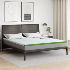 Matracpárnák Fehér és Zöld 200 x 200 cm