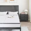  Matracok 2 pcs Fehér és Szürke 80 x 200 cm Kötött szövet
