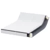  Matracok 2 pcs Fehér és Szürke 80 x 200 cm Kötött szövet