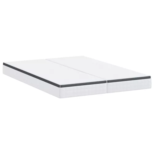  Matracok 2 pcs Fehér és Szürke 80 x 200 cm Kötött szövet