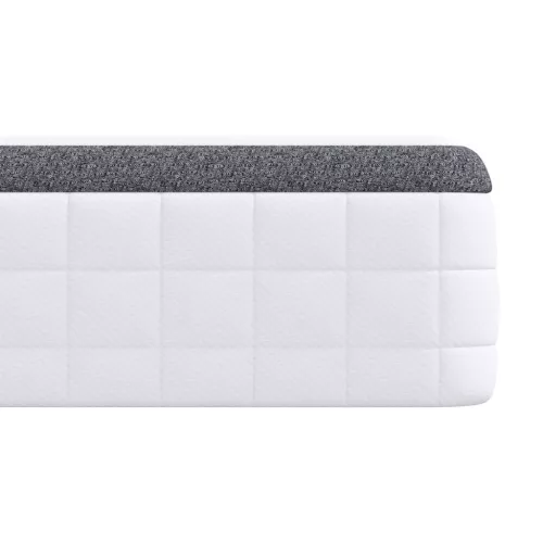  Matracok 2 pcs Fehér és Szürke 80 x 200 cm Kötött szövet
