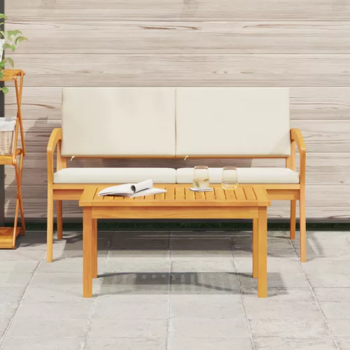  Kávézóasztal 75x40x38 cm Tömör akácfából