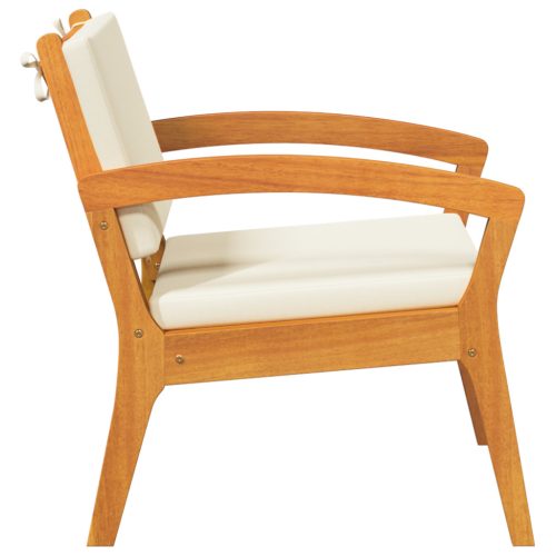  Kerti Székek 2 db 59,5x70,5x72,5 cm Tömör Akác Fából