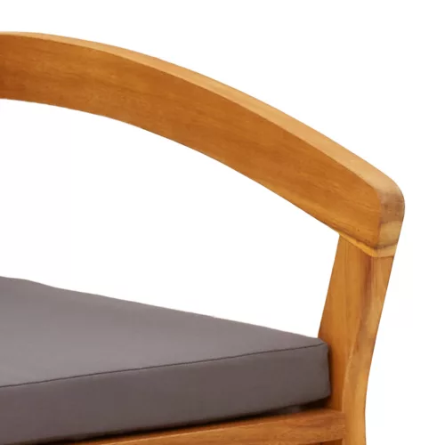  Kerti székek 2 db 59,5x70,5x72,5 cm Tömör akácfából