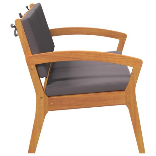  Kerti pad párnákkal 115x70x72 cm Tömör akácfából