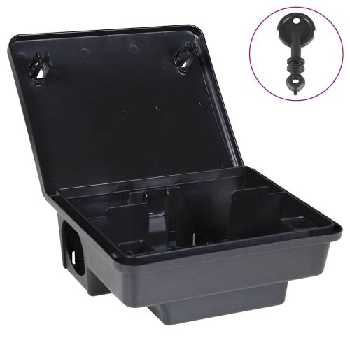  4 db fekete egérfogó 23x19x9,5 cm