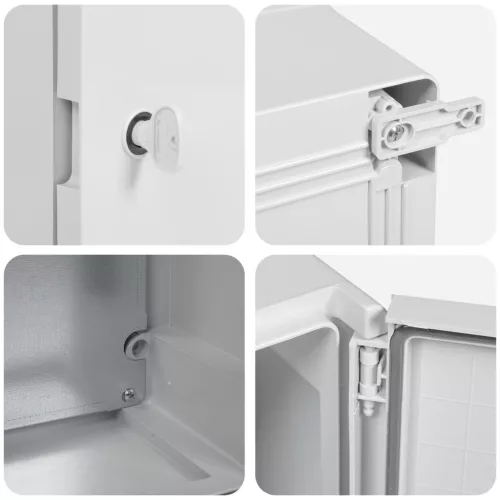  Vezérlőszekrény IP65 Vízálló Szürke 18x13x24 cm ABS Műanyag