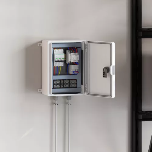  Vezérlőszekrény IP65 Vízálló Szürke 21x13x28 cm ABS Műanyag