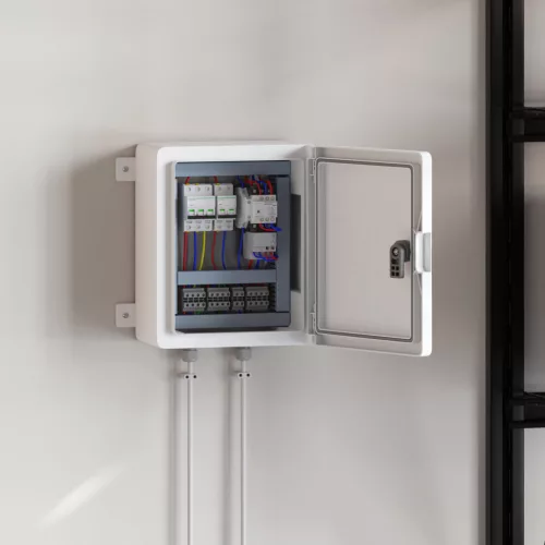  Vezérlőszekrény IP65 Vízálló Szürke 25x13x30 cm ABS Műanyag