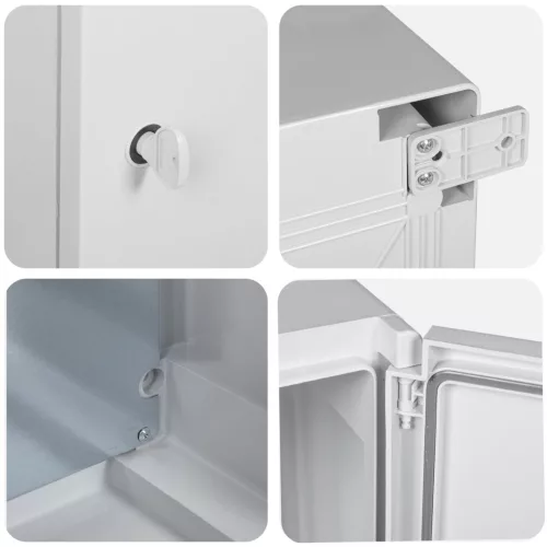  Vezérlőszekrény IP65 Vízálló Szürke 25x15x35 cm ABS Műanyag