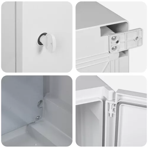  Vezérlőszekrény IP65 Vízálló Szürke 30x16,5x35 cm ABS Műanyag