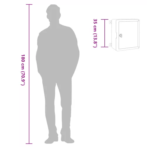  Vezérlőszekrény IP65 Vízálló Szürke 30x16,5x35 cm ABS Műanyag