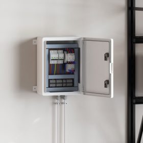    Vezérlőszekrény IP65 Vízálló Szürke 30x19,5x40 cm ABS Műanyag