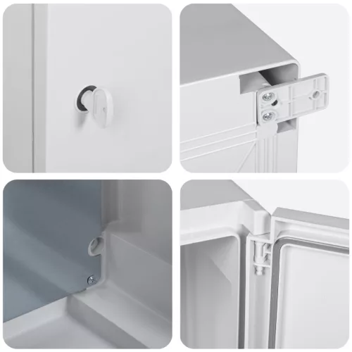  Vezérlőszekrény IP65 Vízálló Szürke 30x19,5x40 cm ABS Műanyag