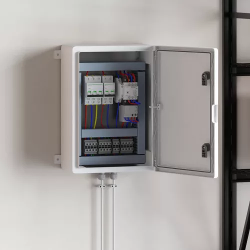  Vezérlőszekrény IP65 Vízálló Szürke 35x19,5x50 cm ABS Műanyag