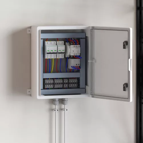  Vezérlőszekrény IP65 Vízálló Szürke 40x17,5x50 cm ABS Műanyag