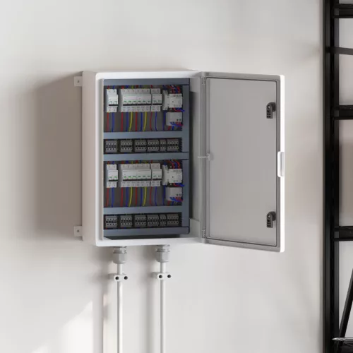  Vezérlőszekrény IP65 Vízálló Szürke 40x20x60 cm ABS Műanyag