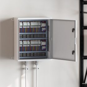    Vezérlőszekrény IP65 Vízálló Szürke 50x23x60 cm ABS Műanyag