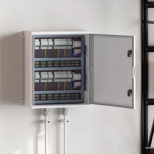  Vezérlőszekrény IP65 Vízálló Szürke 50x23x60 cm ABS Műanyag