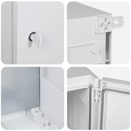  Vezérlőszekrény IP65 Vízálló Szürke 50x23x60 cm ABS Műanyag