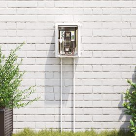    Vezérlőszekrény IP65 Vízálló Szürke 21x13x28 cm ABS Műanyag