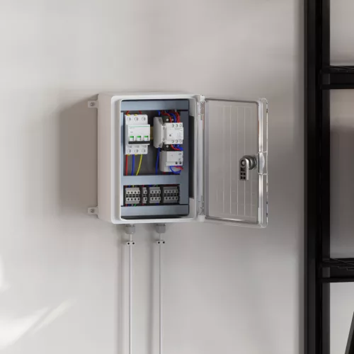  Vezérlőszekrény IP65 Vízálló Szürke 21x13x28 cm ABS Műanyag