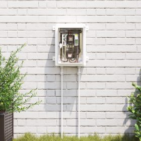    Vezérlőszekrény IP65 Vízálló Szürke 25x13x33 cm ABS Műanyag