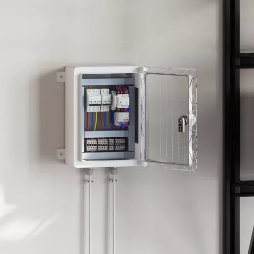  Vezérlőszekrény IP65 Vízálló Szürke 25x13x33 cm ABS Műanyag