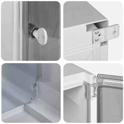  Vezérlőszekrény IP65 Vízálló Szürke 25x15x35 cm ABS Műanyag