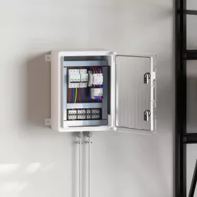  Vezérlőszekrény Szürke 37 x 19,5 x 40 cm ABS Műanyag