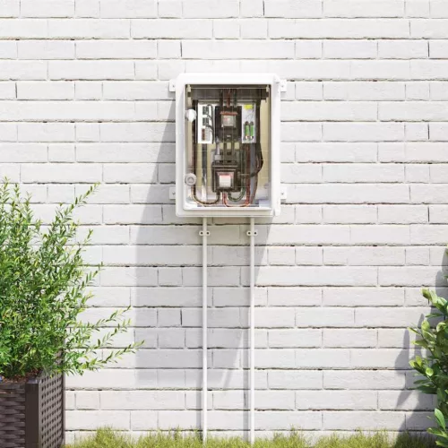  Vezérlőszekrény Szürke 37 x 19,5 x 40 cm ABS Műanyag