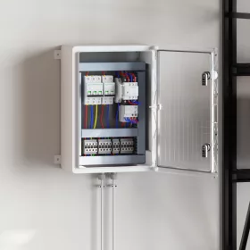    Vezérlőszekrény IP65 Vízálló Szürke 35x19,5x50 cm ABS Műanyag